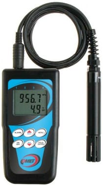 Thermo-hygro-barometer with external probe, cable 2 meters