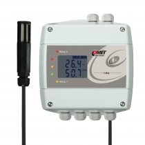 Thermometer hygrometer with Ethernet interface and relays, cable 2 meters