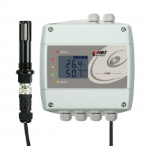 Compressed-air thermometer hygrometer with Ethernet interface and relays, cable 2 meters