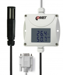 Industrial temperature and humidity transmitter - RS232 output, cable 4 meters