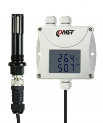 Compressed air RH+T transmitter with RS485 output, cable 2 meters