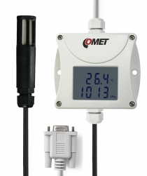Industrial temperature, humidity, bar. pressure transmitter - RS232 output, cable 4 meters