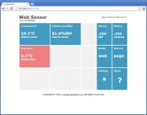 Web Sensor with PoE - remote thermometer hygrometer with Ethernet interface