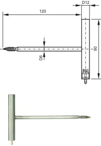 Special probe 2071-80/0, without connector