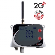 IoT Wireless Temperature Datalogger for 2 external probes, with built-in 2G modem and Flat Rate SIM Card