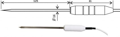 Temperature probe 2061-250/C, CINCH connector, cable 5 meters