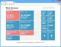 Web Sensor with PoE - two channels with flood detector and binary inputs