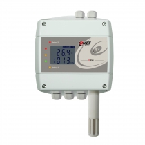 Thermometer hygrometer barometer with Ethernet interface and relays