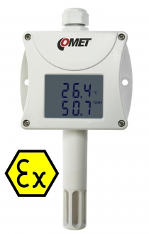 Intrinsically safe humidity and temperature transmitter with 4-20mA output