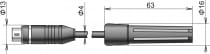 Digital temperature/humidity probe DIGIS/M-15, MiniDin connector, cable 15 meters