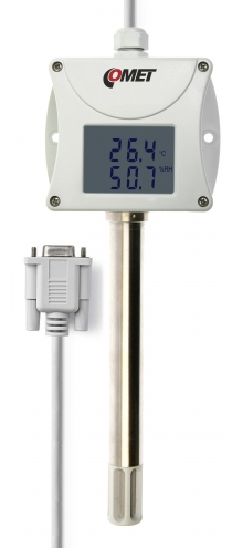 Temperature and humidity probe with RS232 output